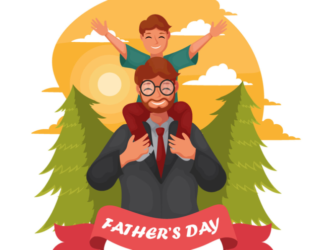 Free Father's Day Concept Vector