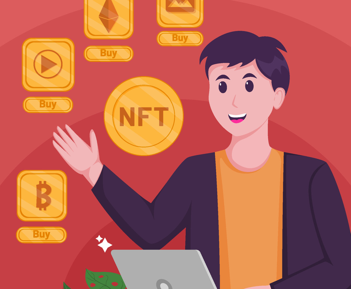 Free NFT Non Fungible Token Vector Crypto