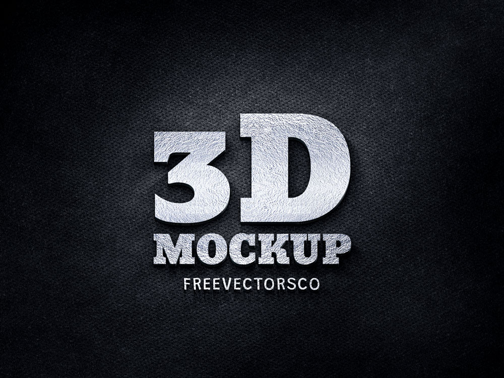 Free-Silver-Logo-MockUp-Template