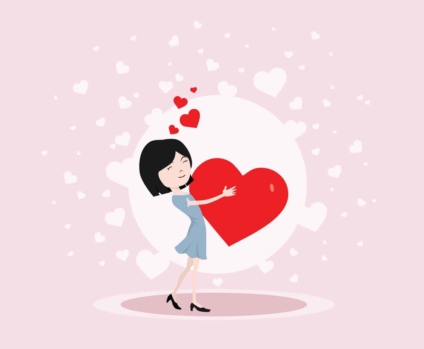 Free hugging heart Illustration