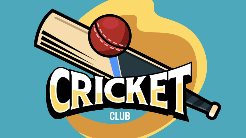 Green Cricket Logo Vector