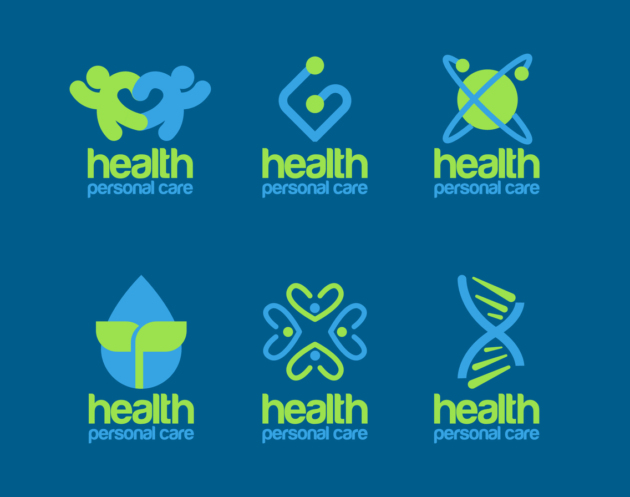 Health Logos Templates Set Vector