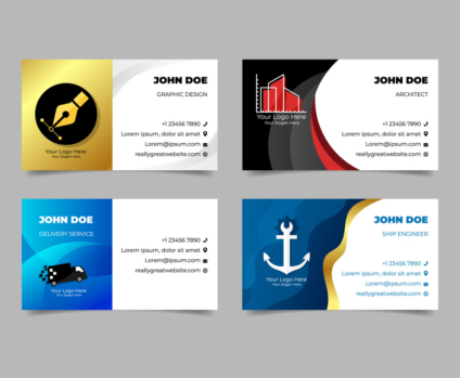 Profession Business Card Template Vector